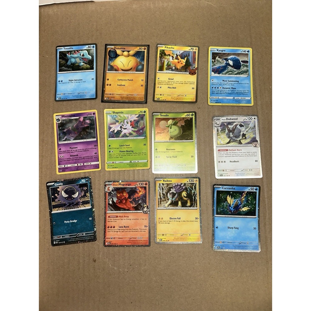 Lot‎ of 12 pokemon fart swirls 🌀 NM-Dmg promos holos see pics!